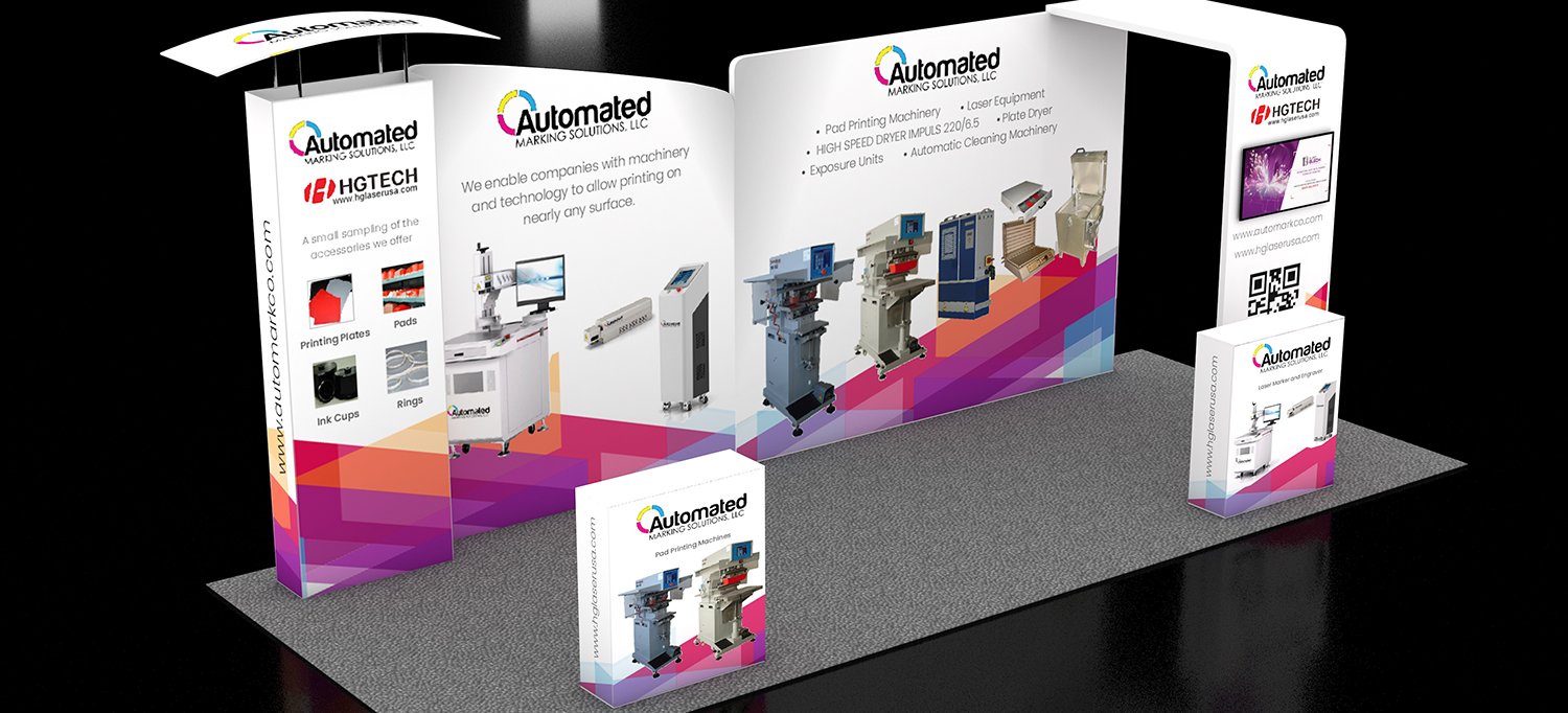 Trade Show Booth Design by Bins for Automated Marking Solutions, LLC  | Design #22653194