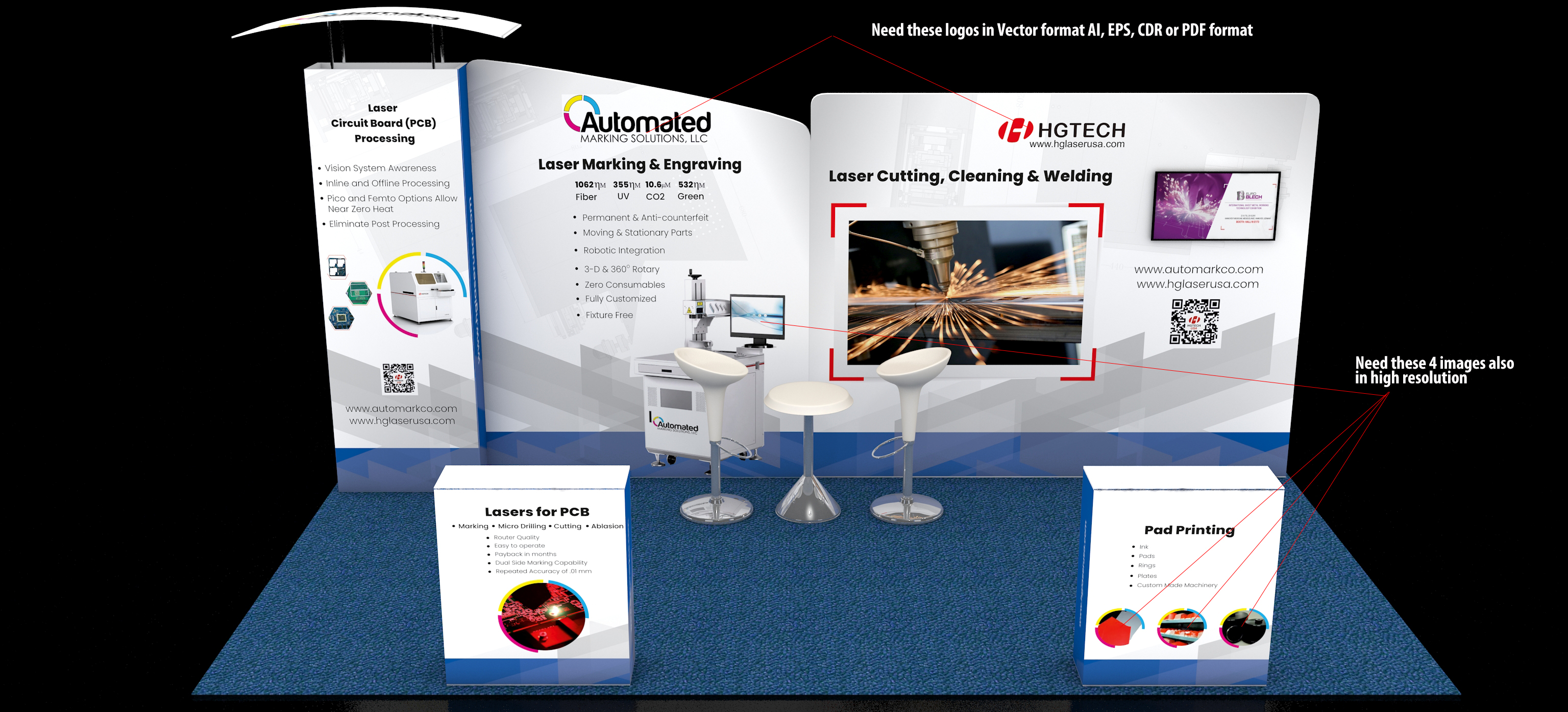 Trade Show Booth Design by Bins for Automated Marking Solutions, LLC  | Design #22698620