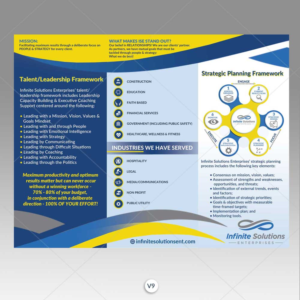 Company Services Brochure - Infinite Solutions Enterprises | Design de Brochure par DA.
