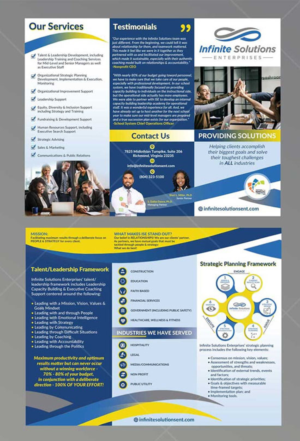 Company Services Brochure - Infinite Solutions Enterprises | Design de Brochure par DA.