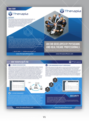 Health IT Software needs brochure design | Diseño de Flyer por DA.