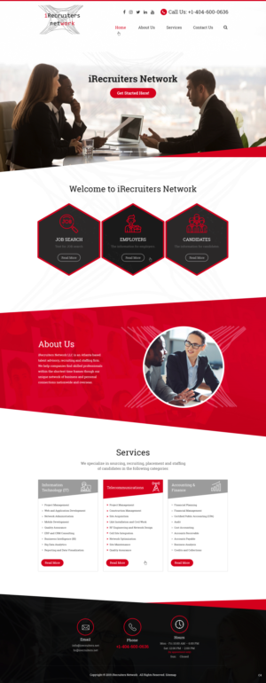 Wordpress Design by pb for iRecruiters Network | Design: #22665212