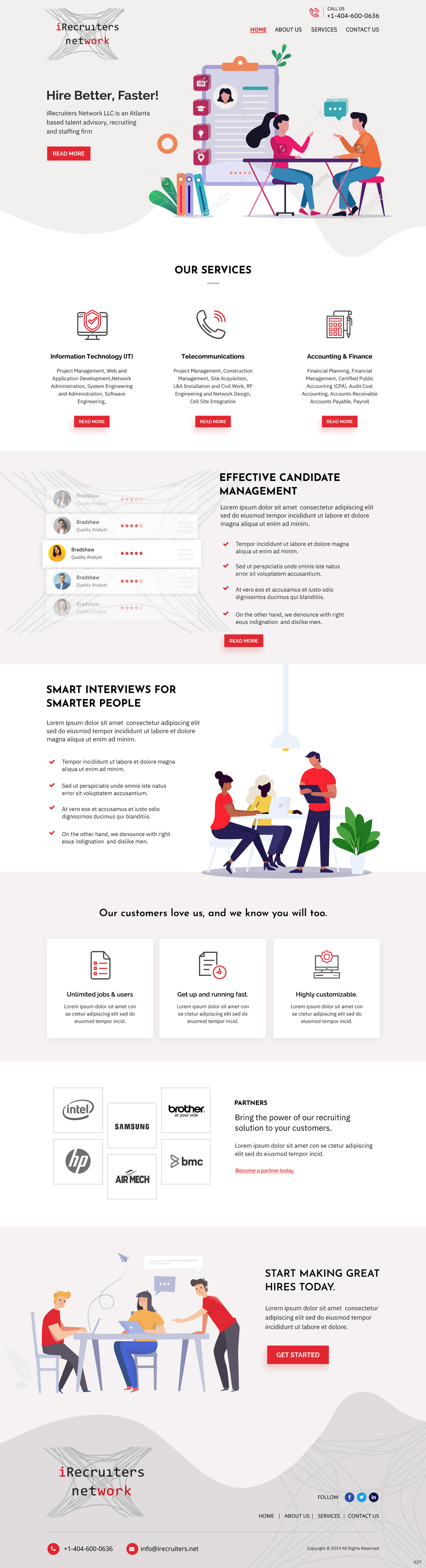 Wordpress Design by pb for iRecruiters Network | Design #22665288