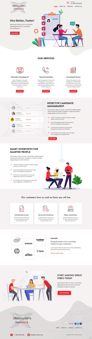 Wordpress Design by pb for iRecruiters Network | Design: #22665288