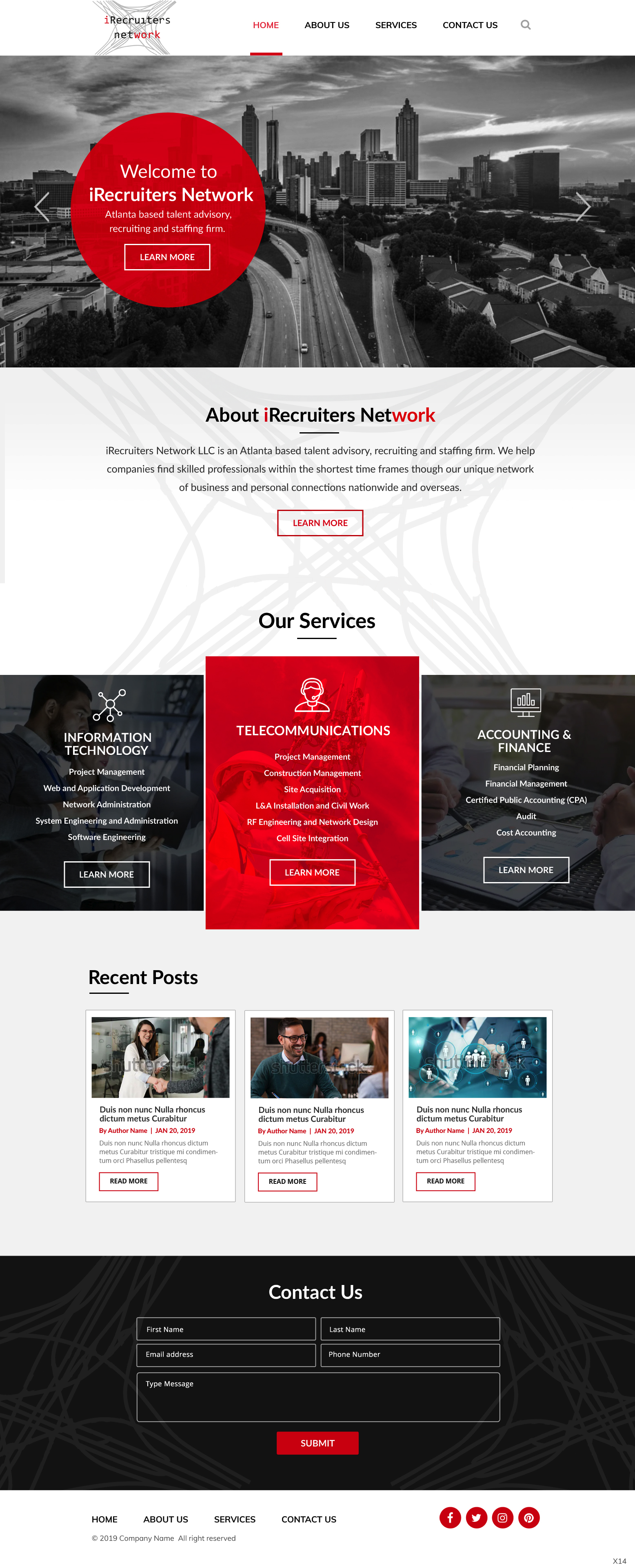 Wordpress Design by pb for iRecruiters Network | Design #22701913