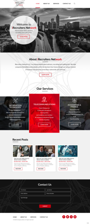 Wordpress Design by pb for iRecruiters Network | Design: #22701914