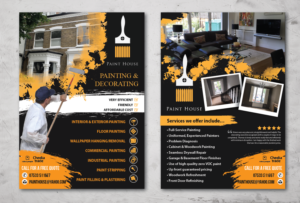 Flyer Design by alex989 for Paint House Decorating | Design: #22647944
