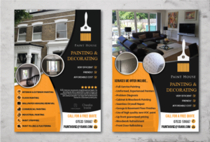 Flyer Design by alex989 for Paint House Decorating | Design: #22648408