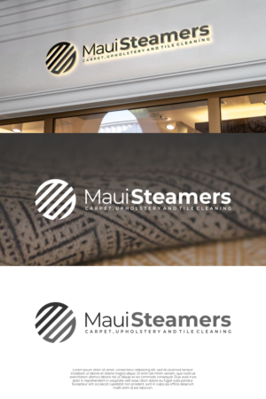 Maui Steamers. Carpet,Upholstery and tile cleaning. | Logo Design by laba tiada henti
