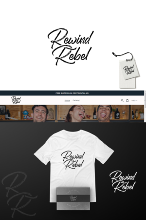Rewind Rebel  - Vintage Apparel with Attitude | Design de Logo par AHGDesign