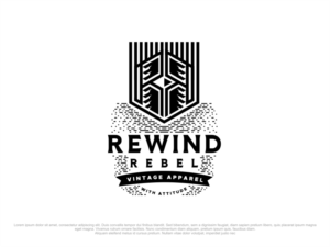 Rewind Rebel  - Vintage Apparel with Attitude | Design de Logo par artswolf