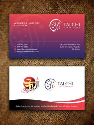 Tai Chi for Veterans Business Cards | Business Card Design by Sandaruwan