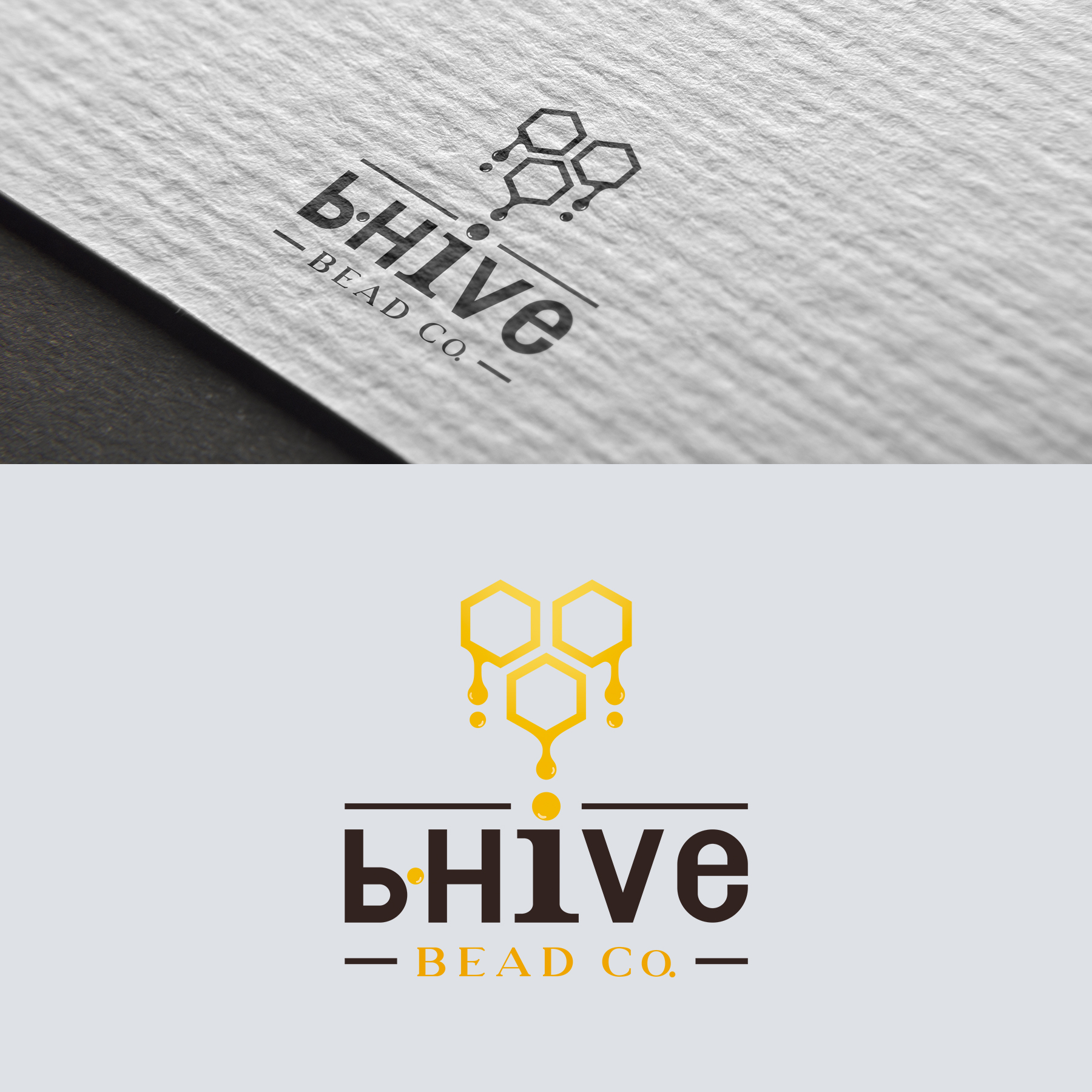 Logo Design by Ana White for b.Hive Bead Company | Design #22765530
