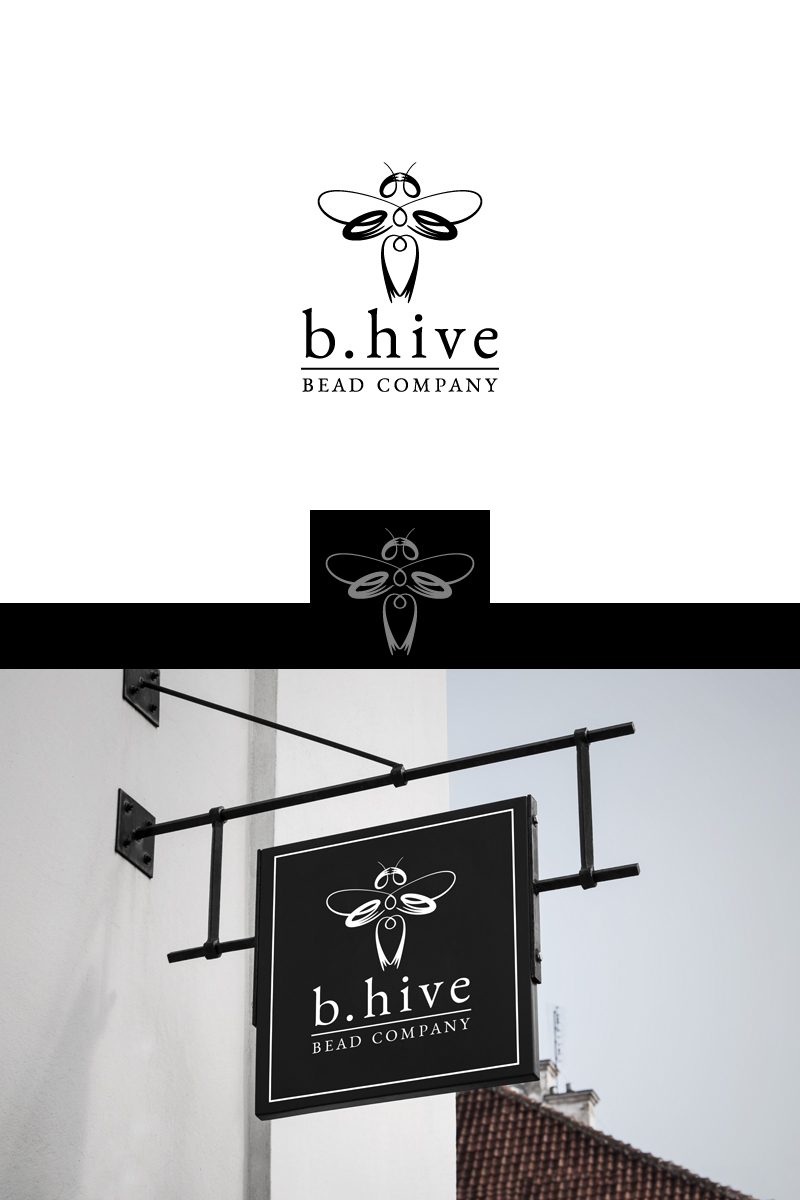 Logo Design by AHGDesign for b.Hive Bead Company | Design #22706543
