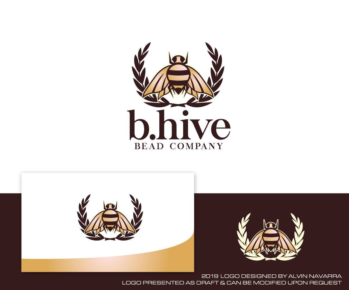 Logo Design by alvinnavarra for b.Hive Bead Company | Design #22678885