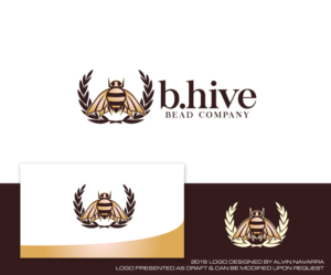 Logo Design by alvinnavarra for b.Hive Bead Company | Design: #22678890