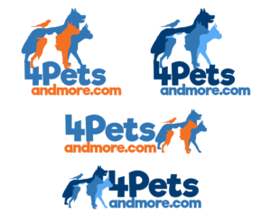 I want the graphic to convey the name but as an image 4Pets& More. as in "we have things FOR pets and more"  | Diseño de Logo por ZETA