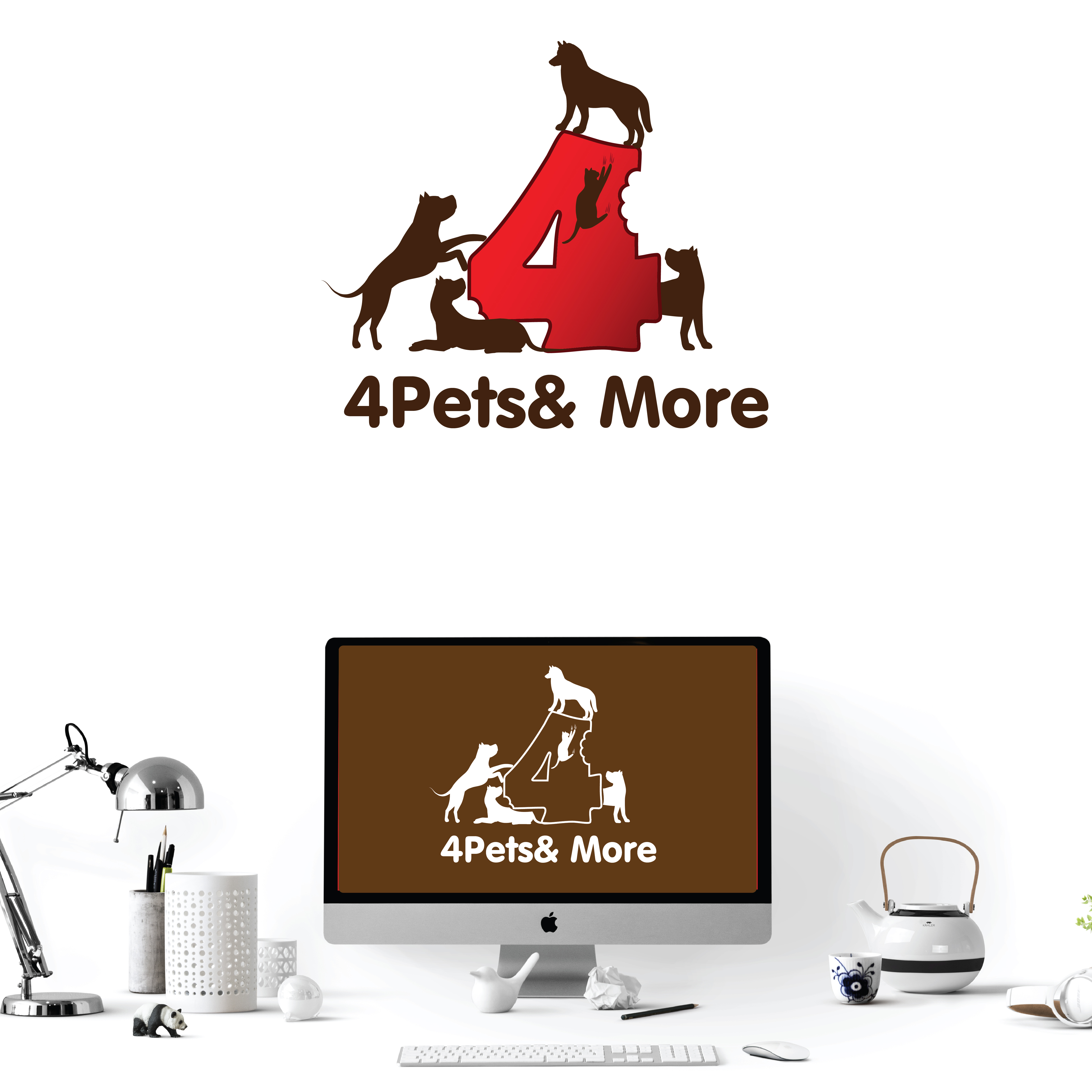 Logo Design by @gus for 4 Pets and More Inc | Design #22666810