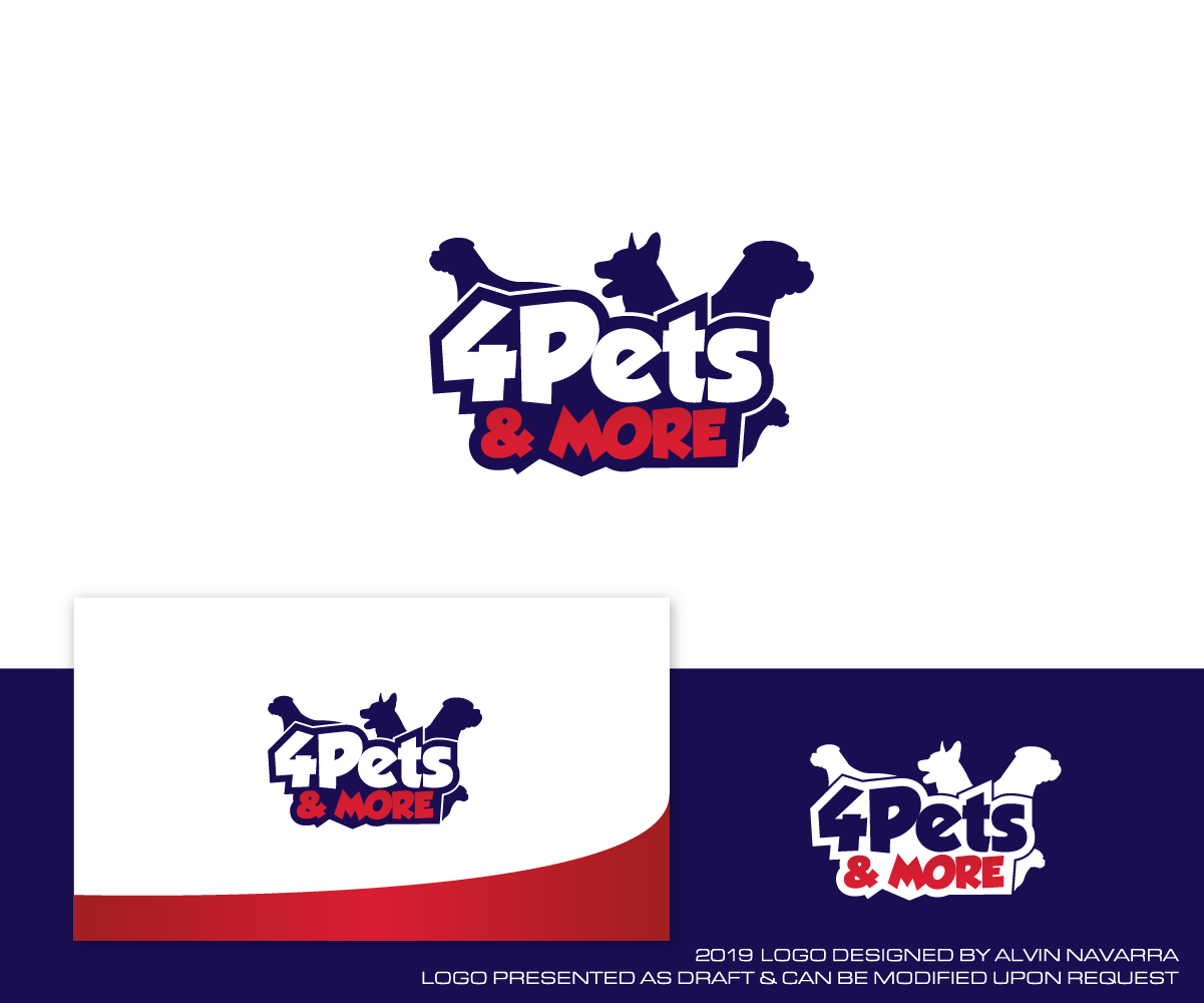 Logo Design by alvinnavarra for 4 Pets and More Inc | Design #22670770