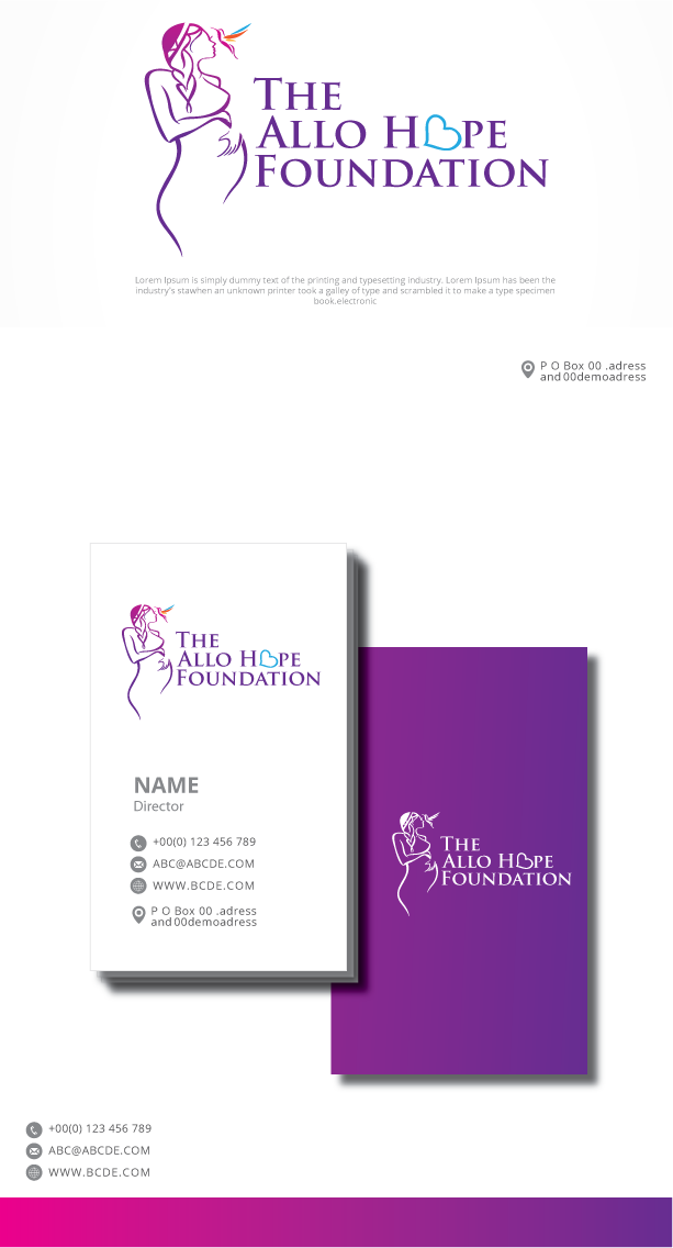 Logo Design by graphicevolution for The Allo Hope Foundation  | Design #22662147