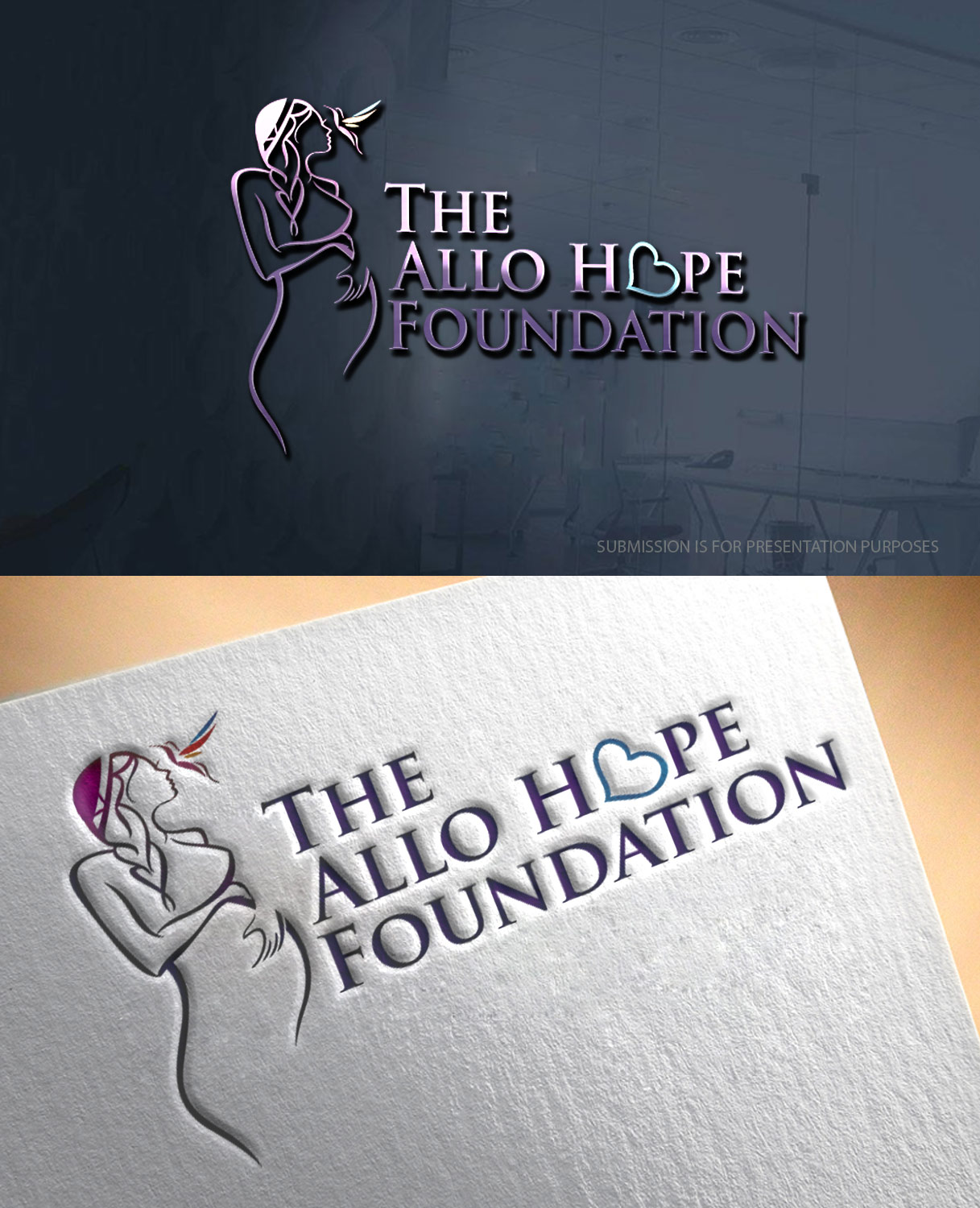 Logo Design by graphicevolution for The Allo Hope Foundation  | Design #22662175