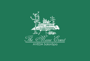 The Mane Event ... AVEDA SalonSpa & Boutique  ... 16444 Veterans Memorial Parkway, LaFayette, Al. 36862; FB, Instagram, SnapChat Buttons  | Logo Design by Taya Bright
