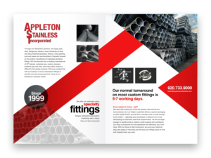 Appleton Stainless Inc.  I'm looking for flyer bi-fold the gives the customer a snapshot of o... | Flyer Design by Alex Petersen