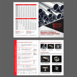 Appleton Stainless Inc.  I'm looking for flyer bi-fold the gives the customer a snapshot of o... | Flyer Design by GraphicsGuru