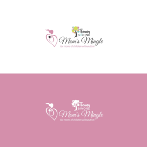 Therapy & Beyond Mom's Mingle, for moms of children with autism | Logo Design by Basksh Designs
