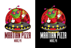 Diseño de Logo por BJY para Martian Pizza | Diseño: #22654243