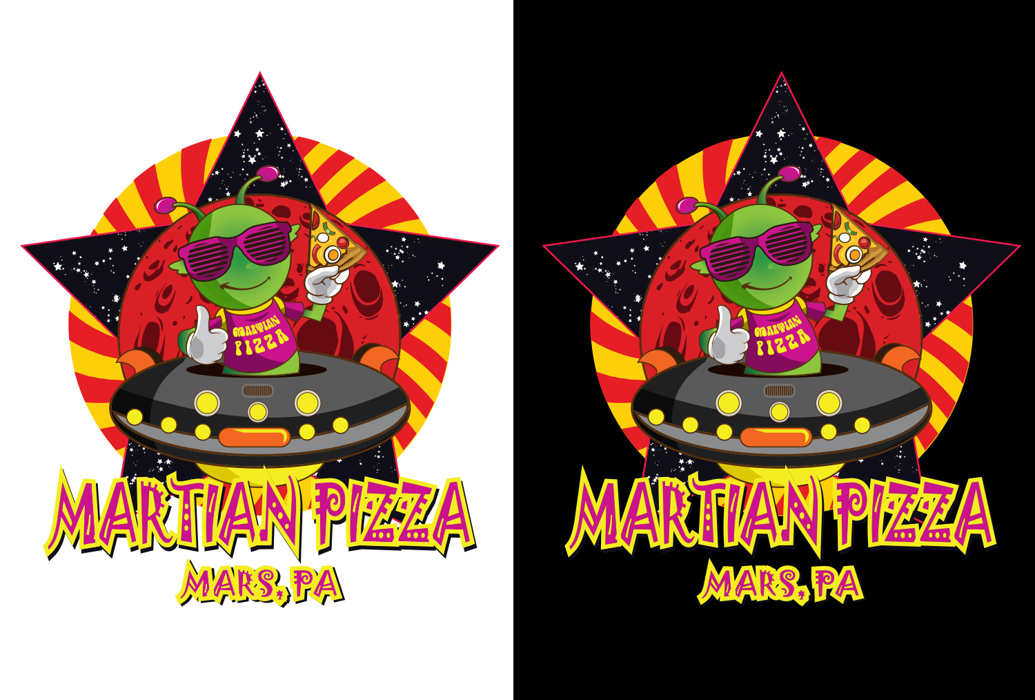 Logo Design by BJY for Martian Pizza | Design #22668736