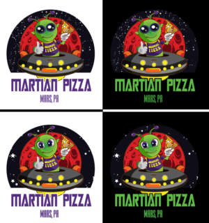 Diseño de Logo por BJY para Martian Pizza | Diseño: #22678288