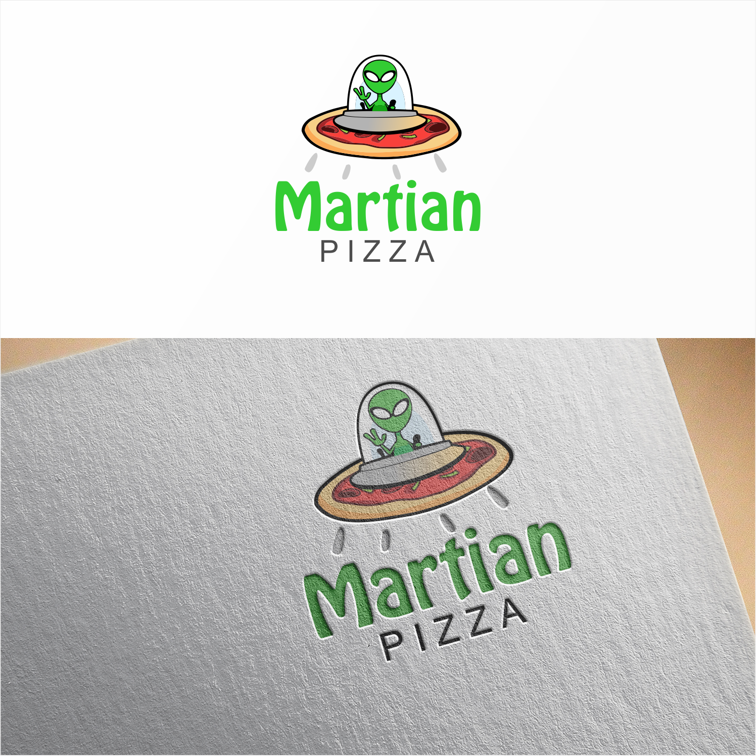 Logo Design by kolevvp for Martian Pizza | Design #22654881