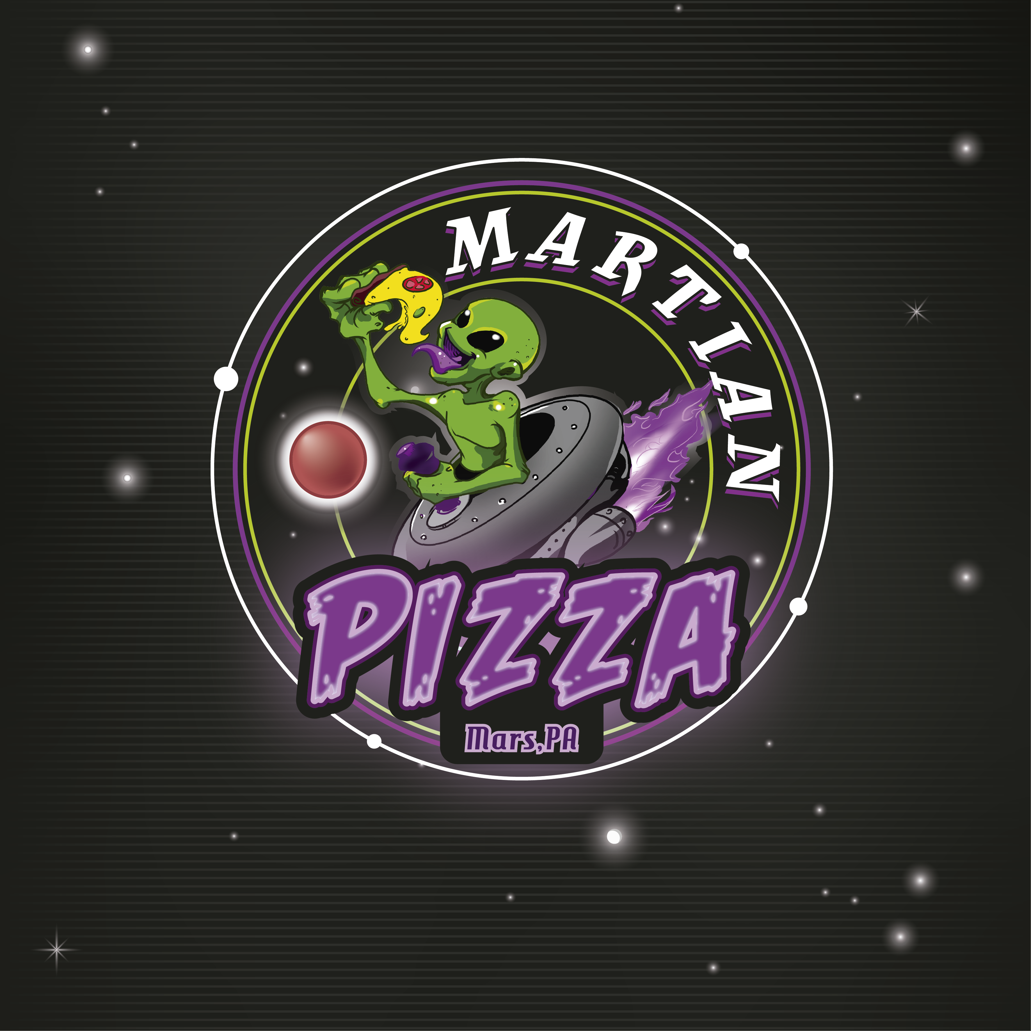 Logo Design by Gabriel T. Marques for Martian Pizza | Design #22745760