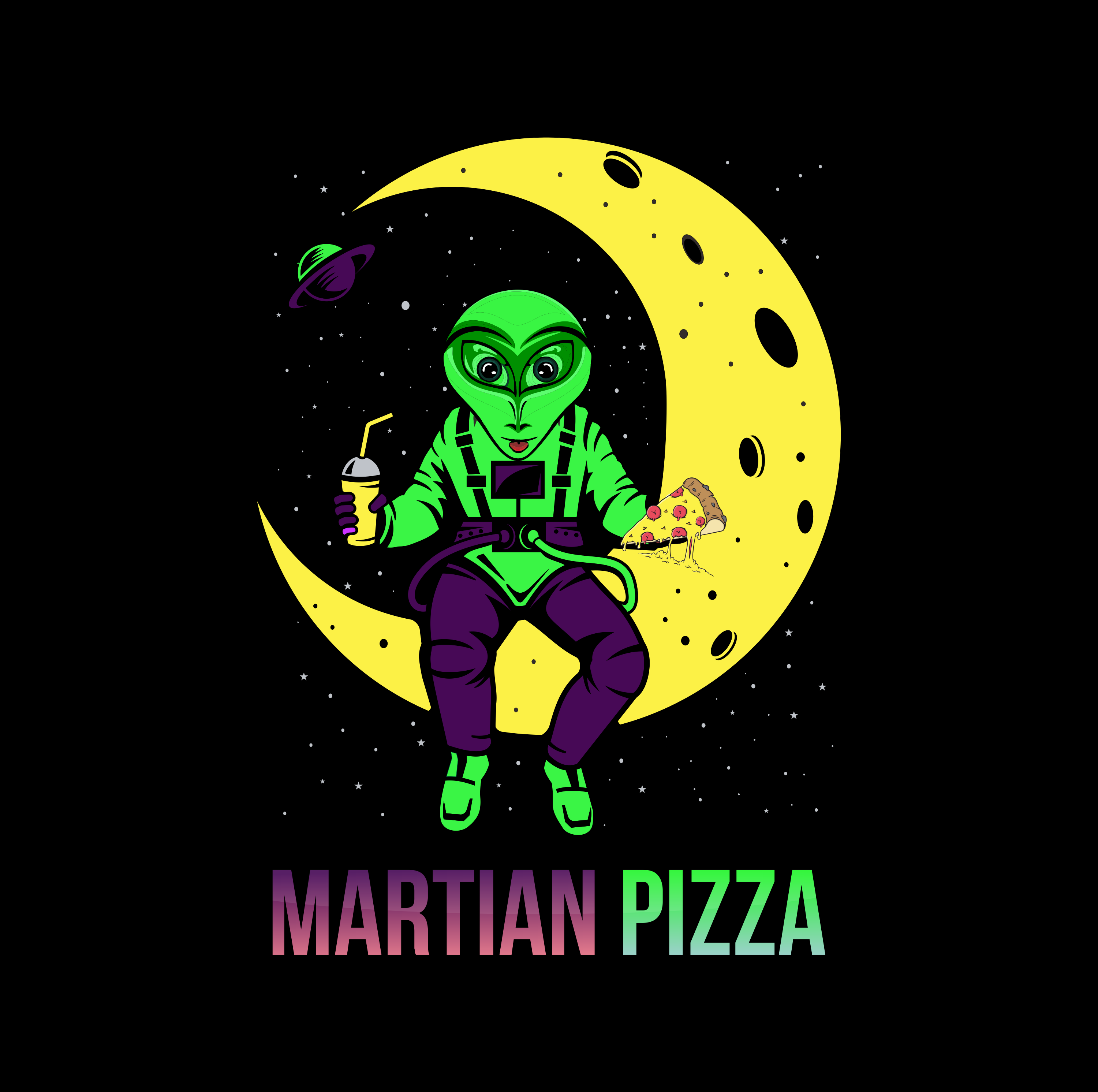 Design de Logo par BOROBUDRUR ART pour Martian Pizza | Design #22704395