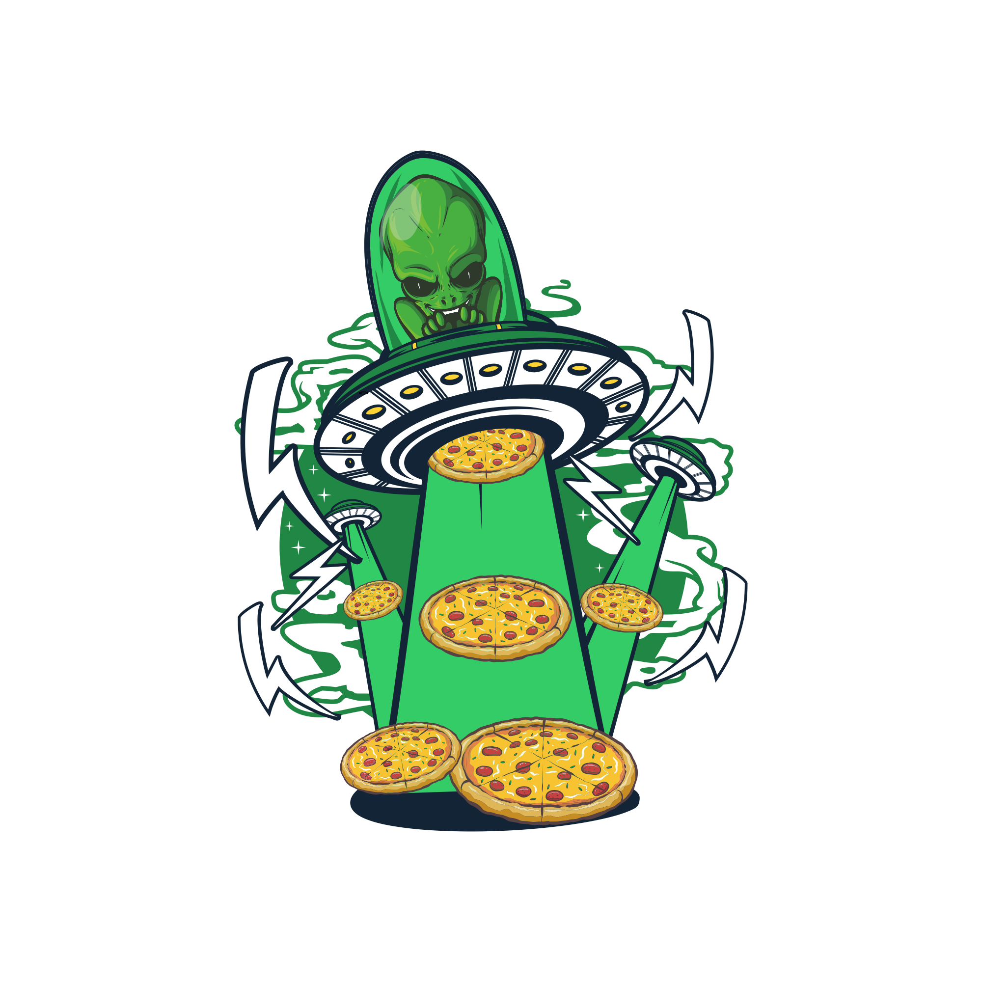 Logo Design by BOROBUDRUR ART for Martian Pizza | Design #22749783