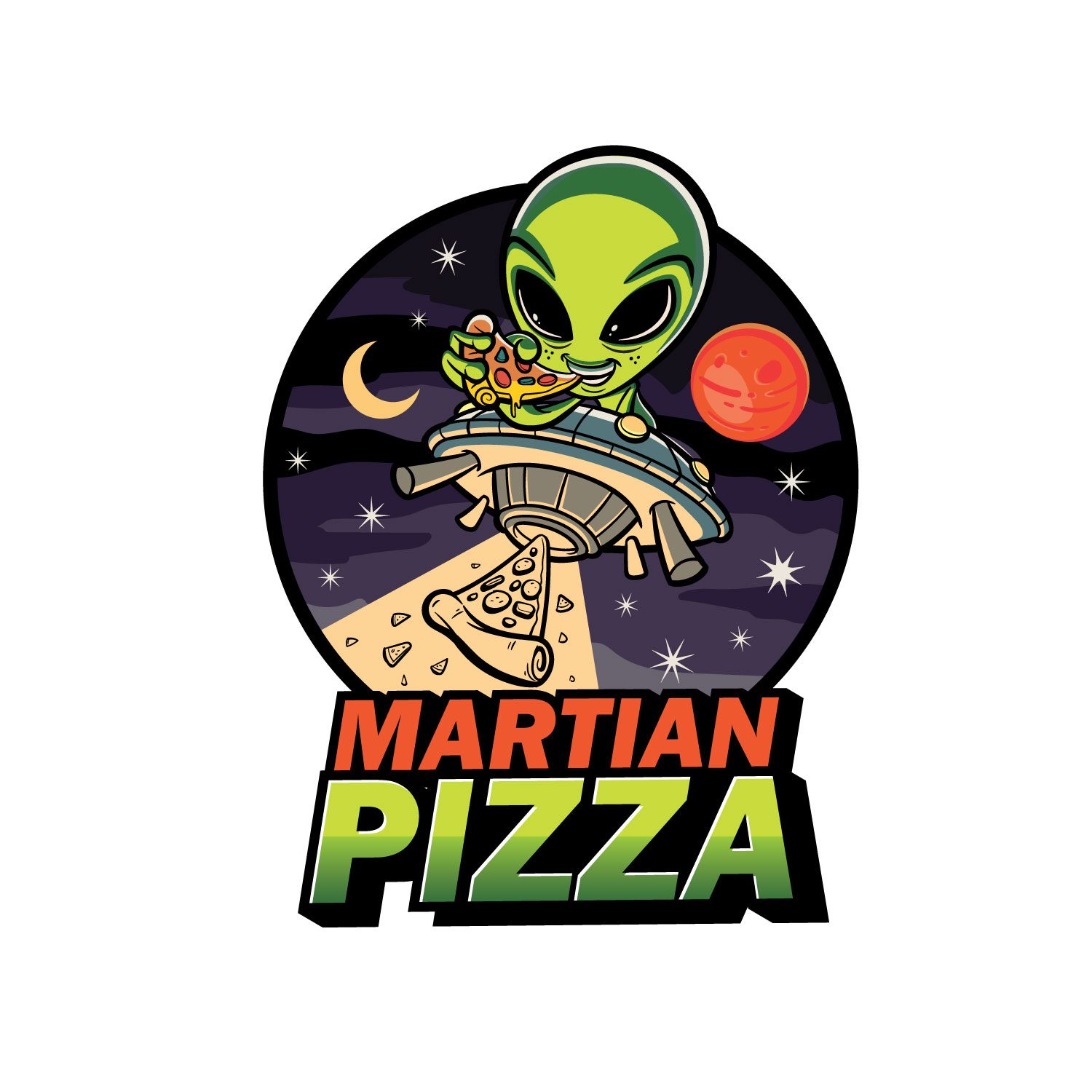 Logo-Design von B'signs für Martian Pizza | Design #22675916