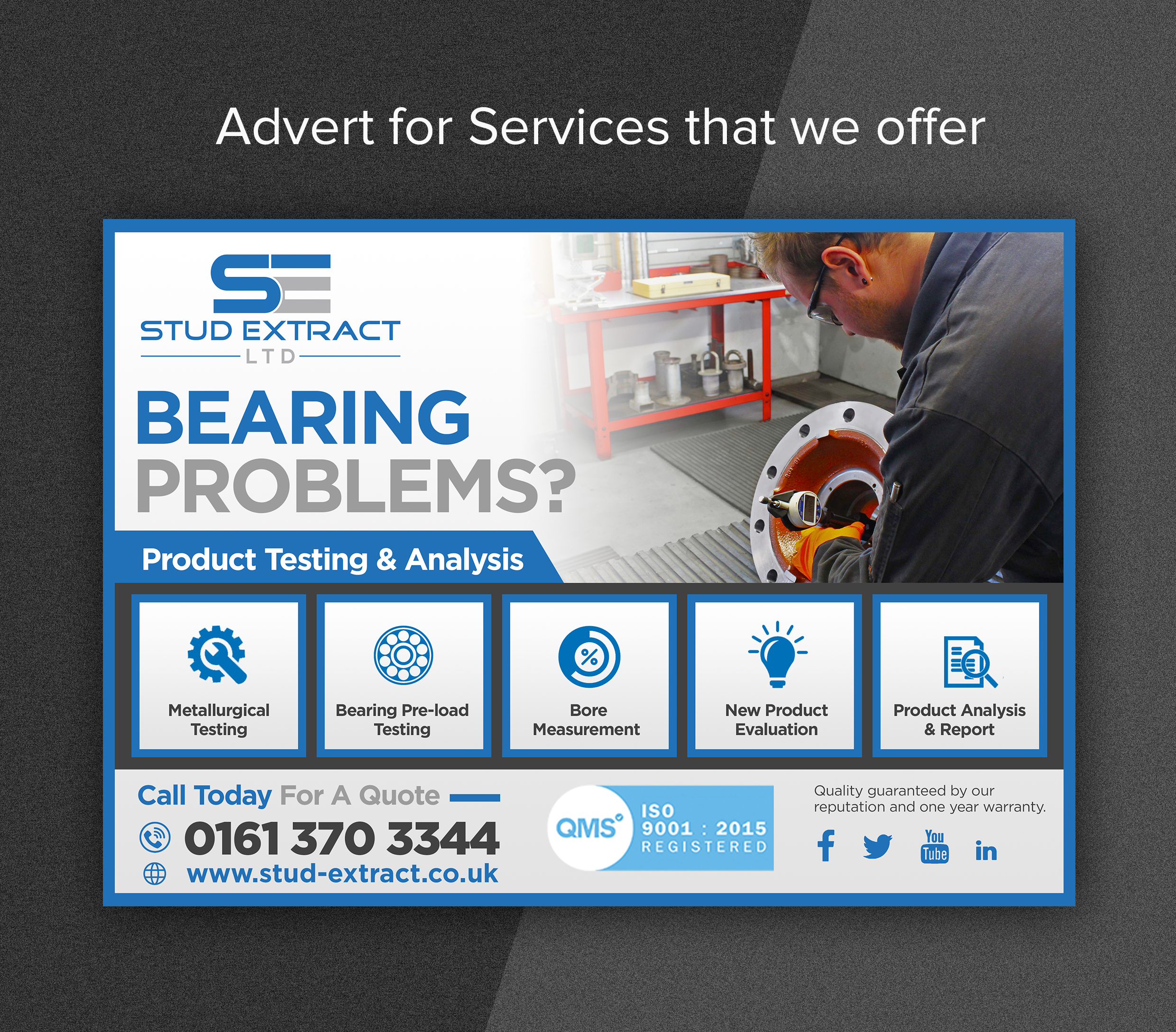 Graphic Design by ARTOGRAPHY for CV Hubs & Bearings Ltd | Design #22666663