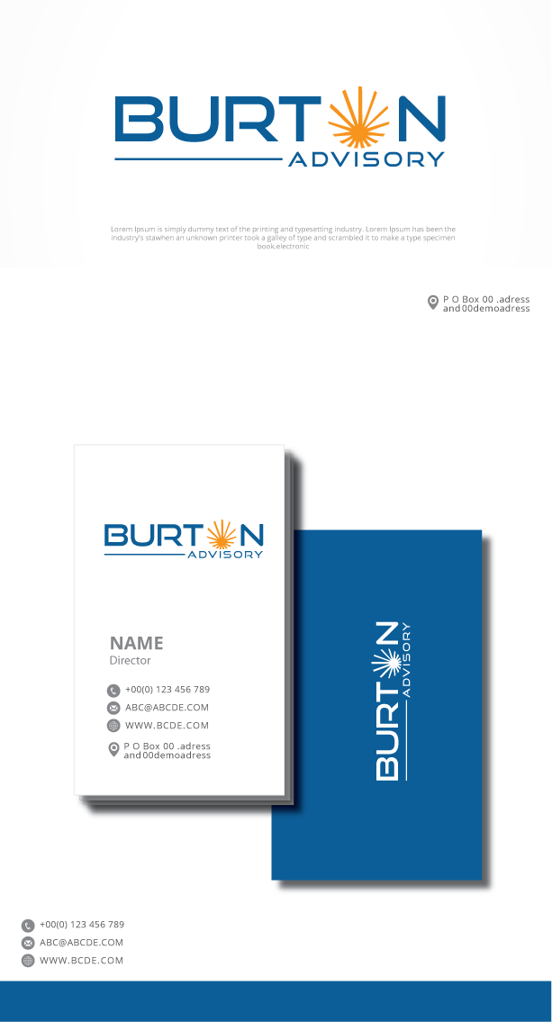 Logo Design by graphicevolution for Burton Advisory,  Inc.  | Design #22665675