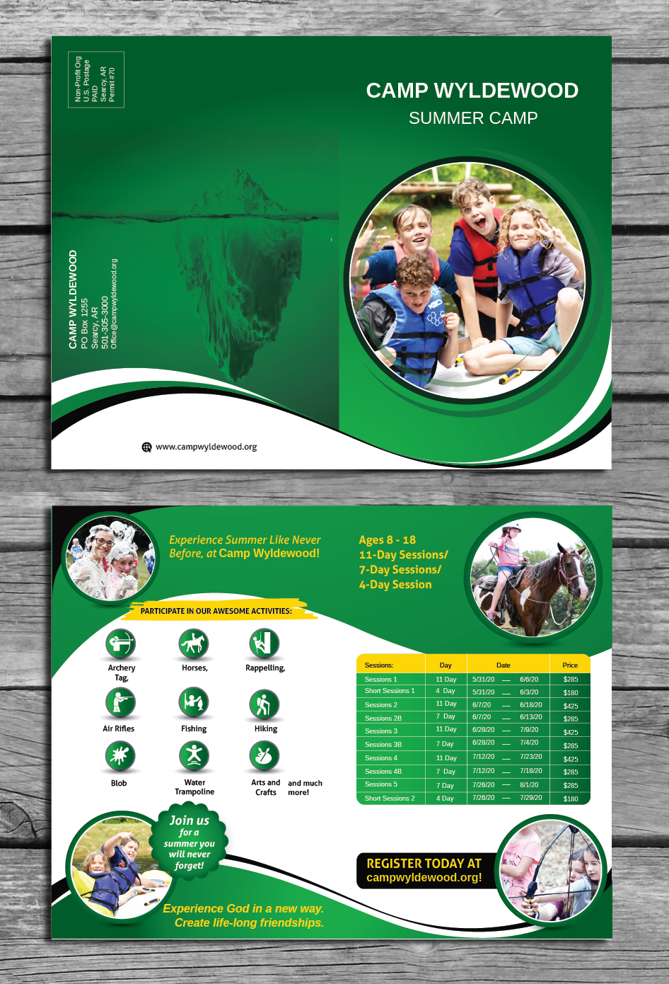 Brochure Design by nyky for Camp Wyldewood | Design #22702215