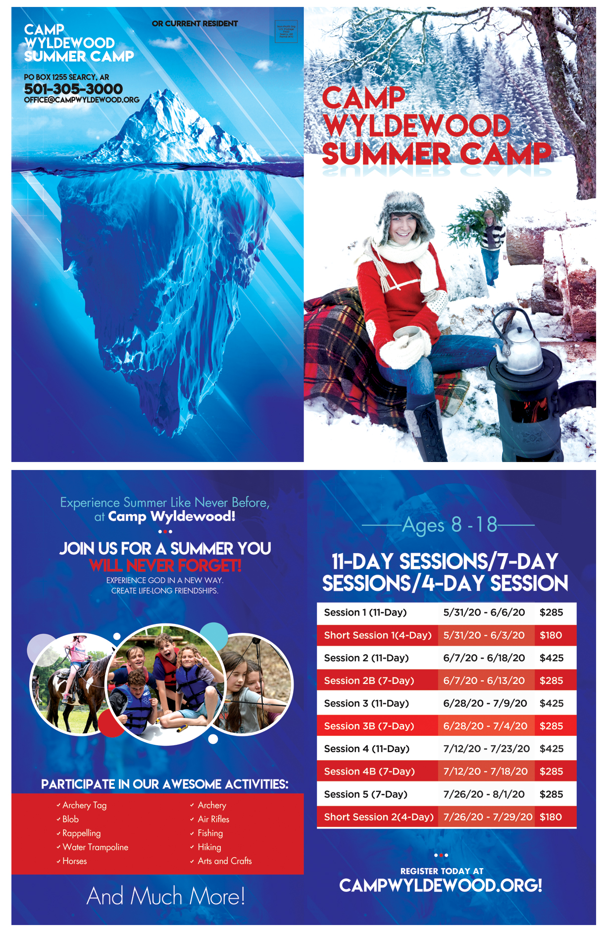Brochure Design by Jay Design for Camp Wyldewood | Design #22663142