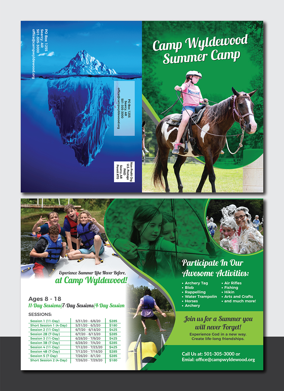 Diseño de Brochure por Deziners Zone para Camp Wyldewood | Diseño #22663370