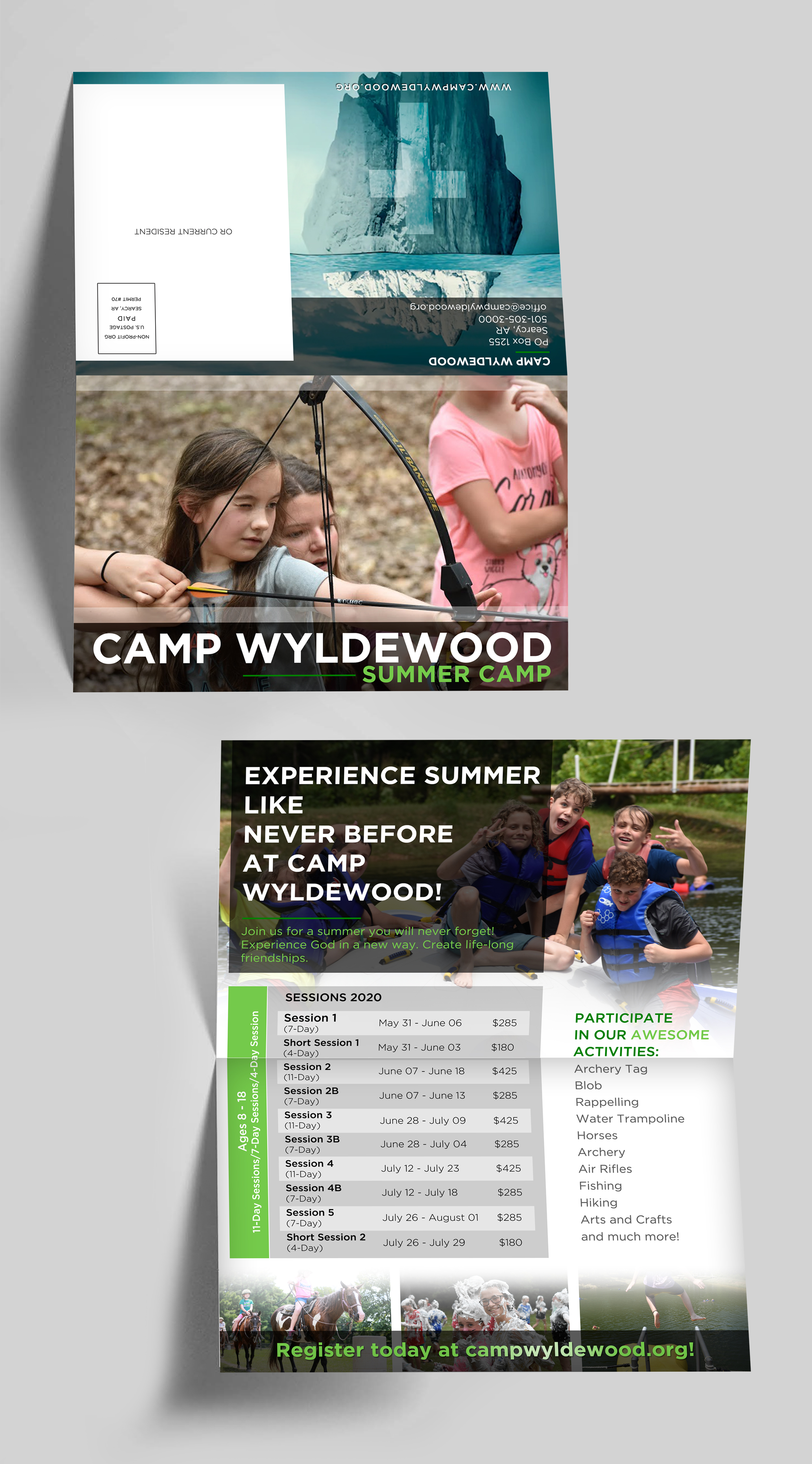 Brochure Design by andreaG_design for Camp Wyldewood | Design #22669785