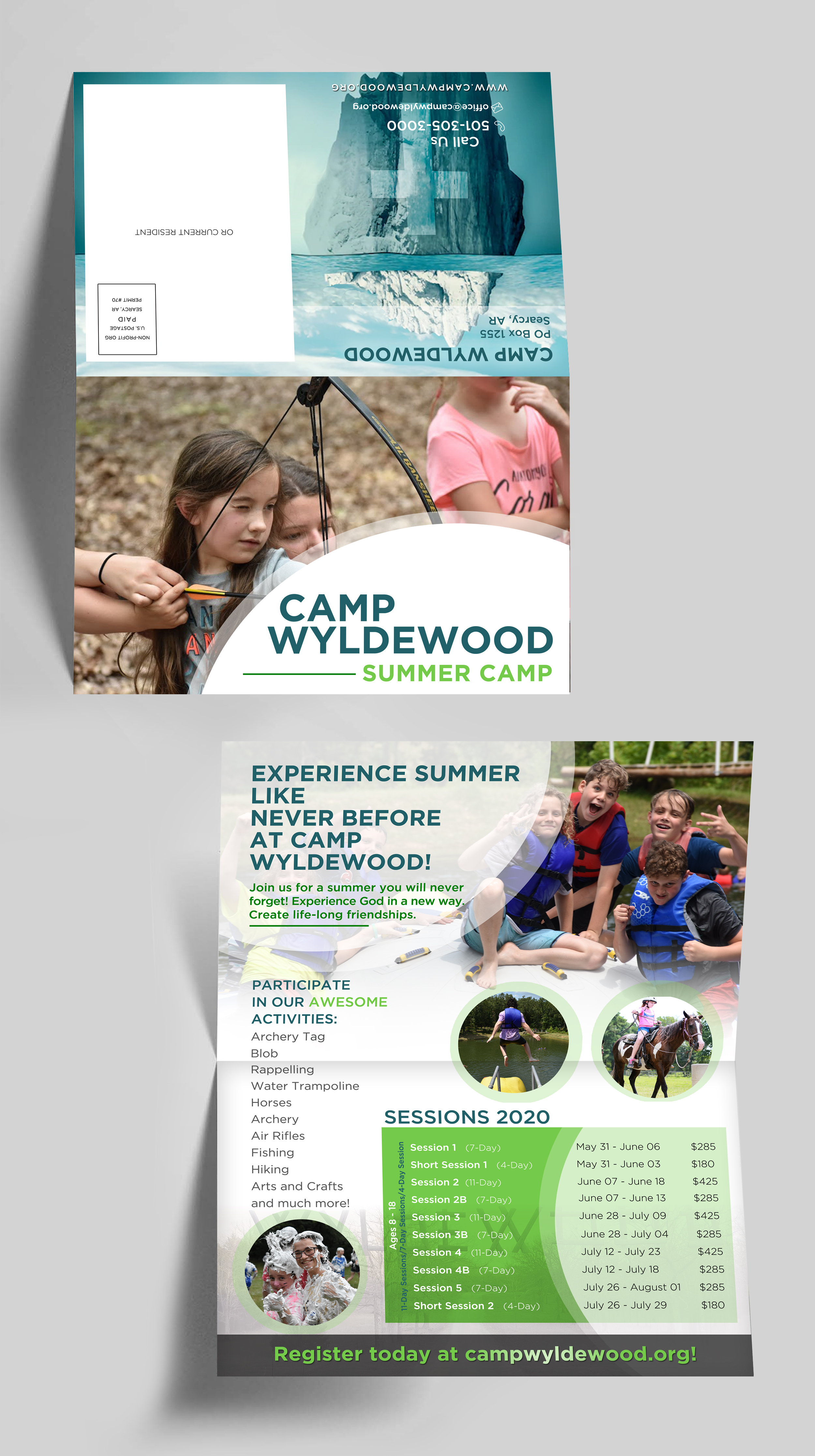 Diseño de Brochure por andreaG_design para Camp Wyldewood | Diseño #22703895