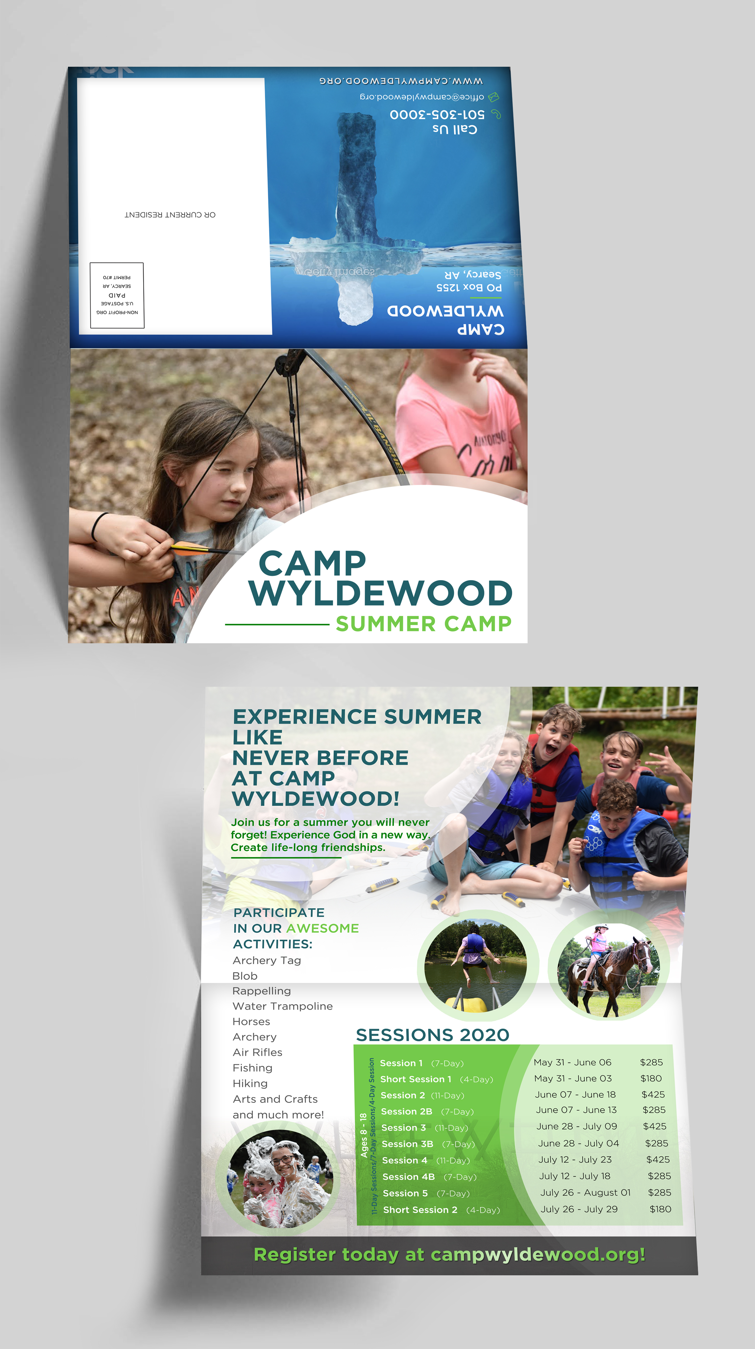 Diseño de Brochure por andreaG_design para Camp Wyldewood | Diseño #22703899