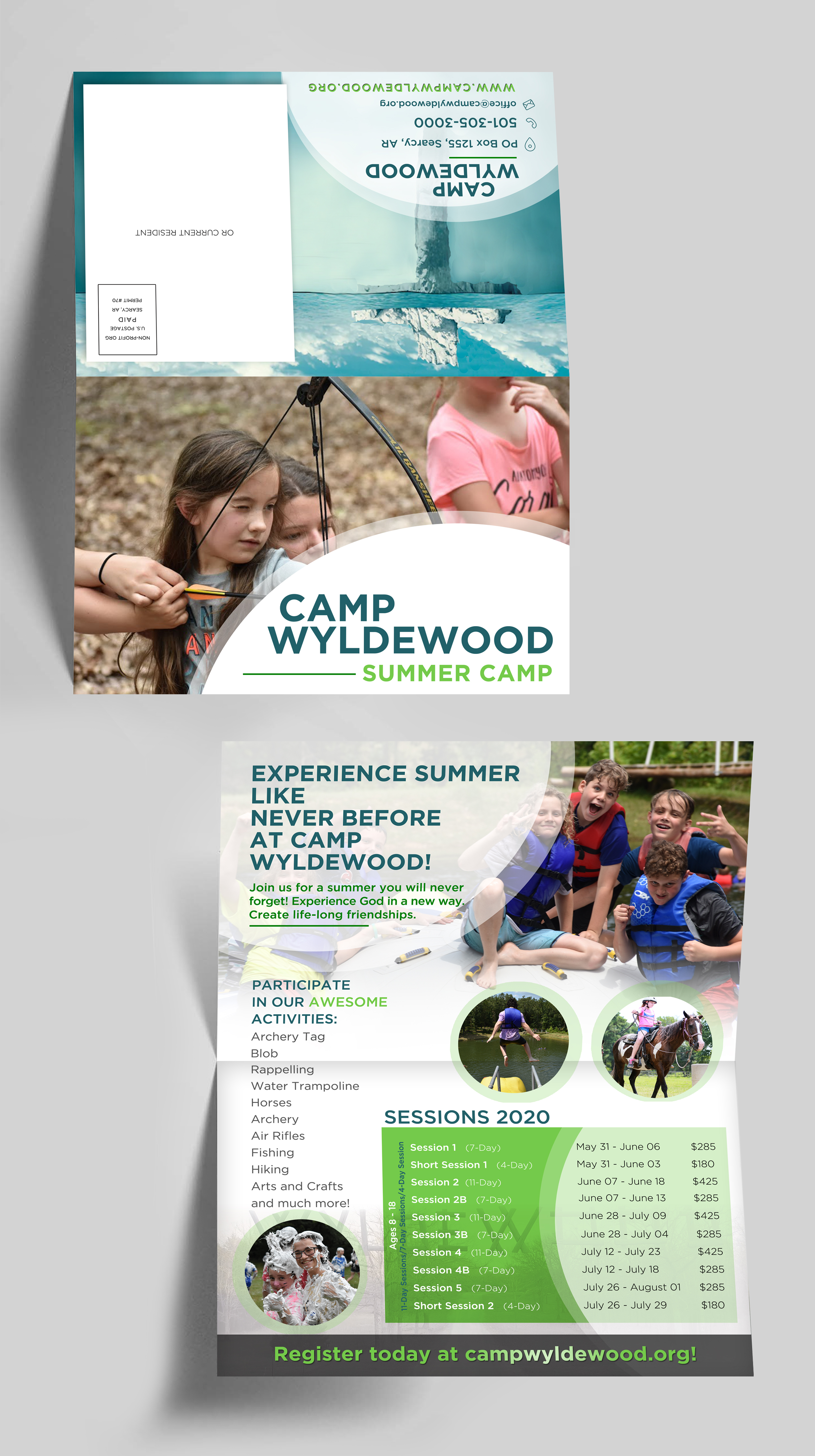Diseño de Brochure por andreaG_design para Camp Wyldewood | Diseño #22706669