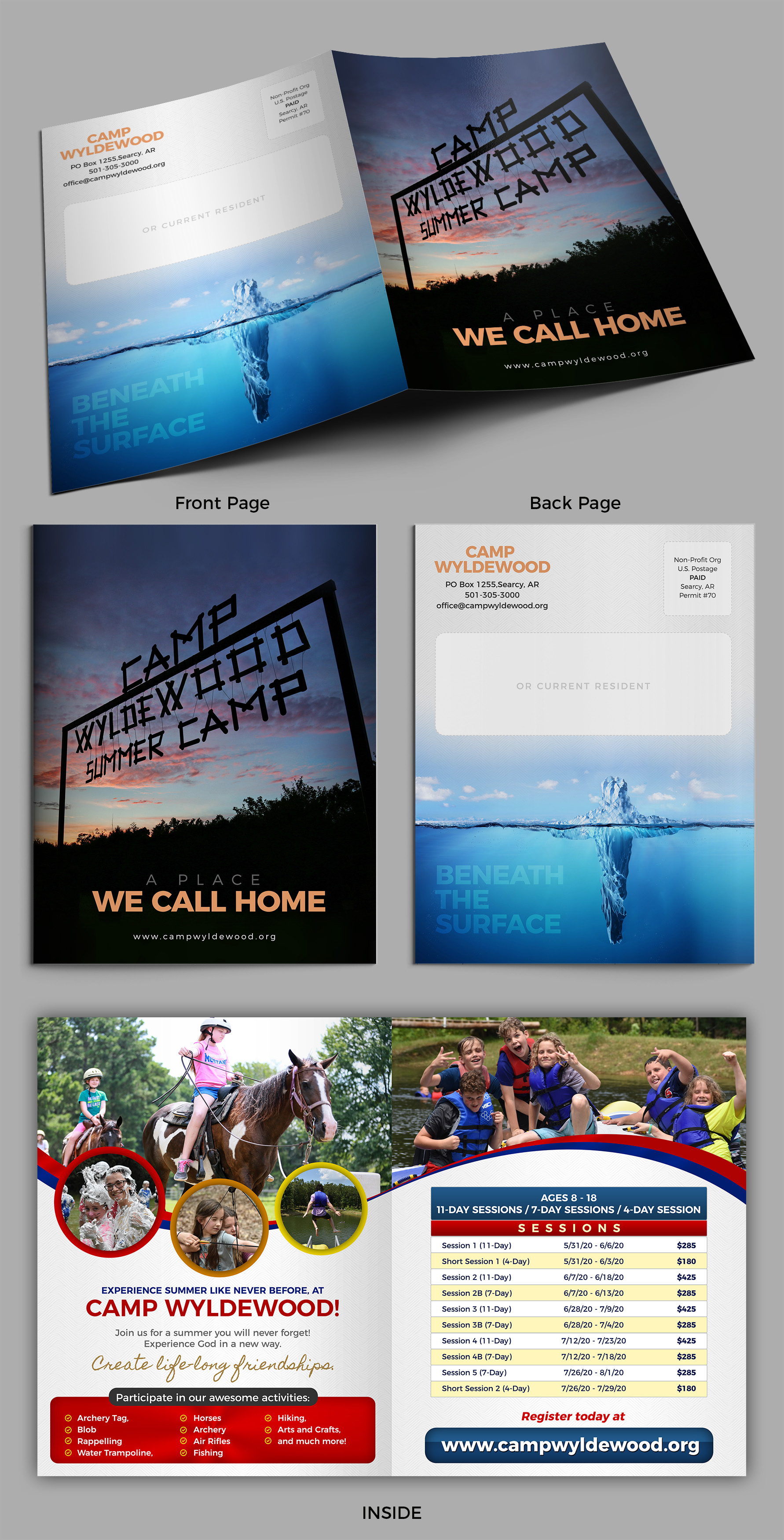 Diseño de Brochure por SAI DESIGNS para Camp Wyldewood | Diseño #22699050