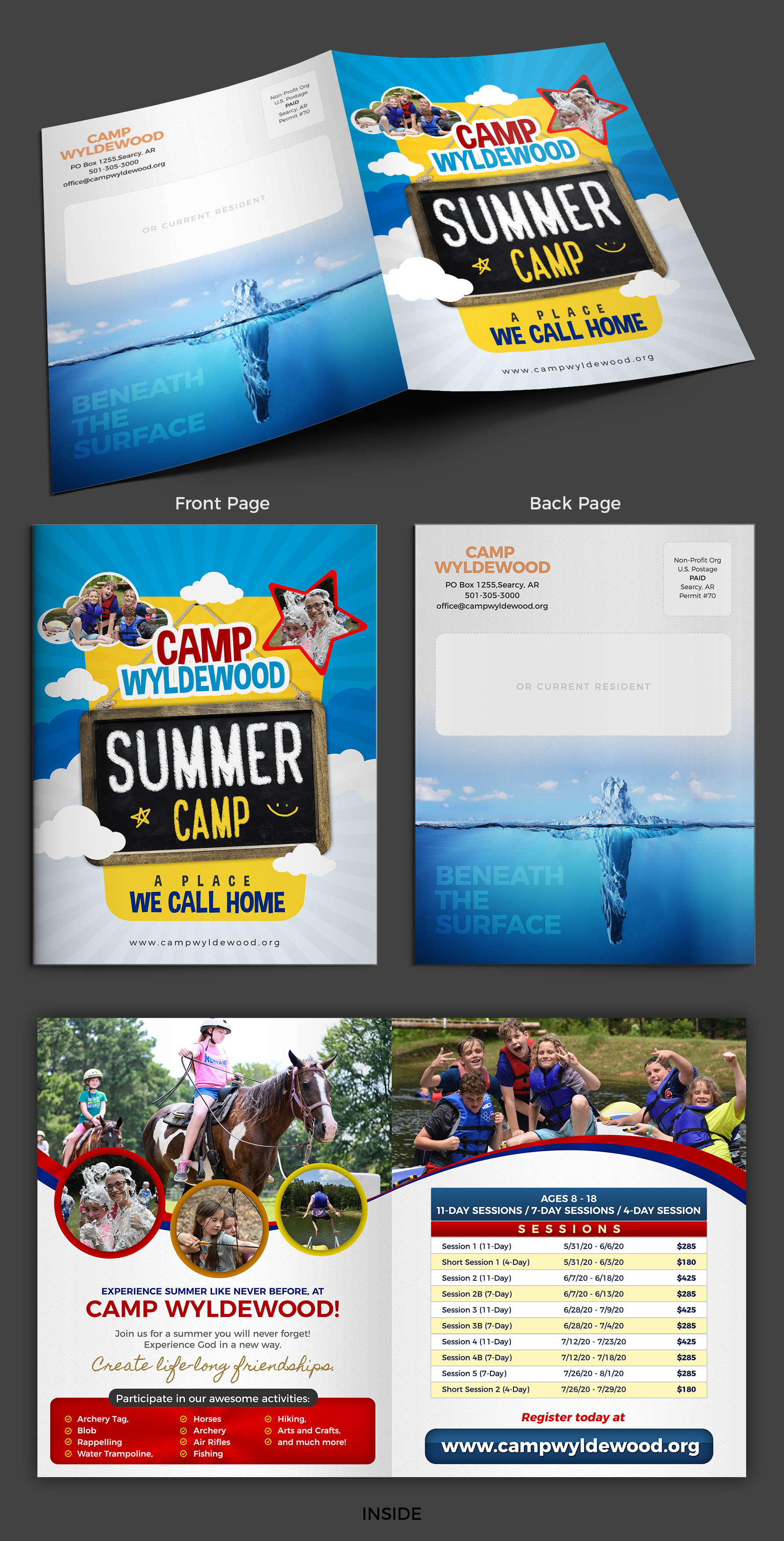 Diseño de Brochure por SAI DESIGNS para Camp Wyldewood | Diseño #22724182