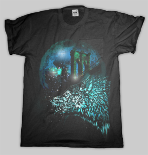 DarkFox Halloween | T-shirt Design by dundun