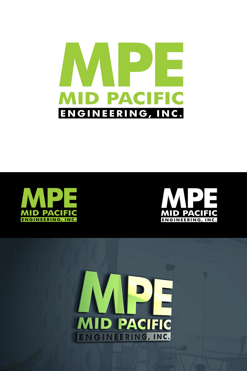 Logo Design by H4R5Z for Mid Pacific Engineering, Inc. | Design #22660051